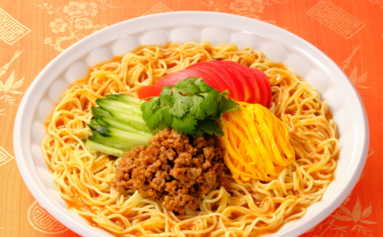 甘酒仕立ての冷やし酸辣和え麺