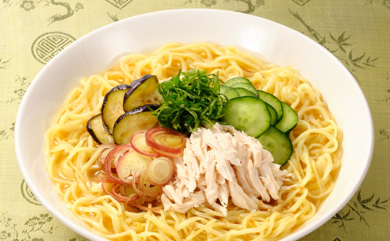 香味野菜のヘルシー冷やし塩ラーメン