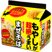 明星 チャルメラ もやしが超絶うまいまぜそば ニンニクしょうゆ味 5食パック